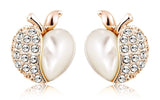 ERFA029 Trendy Charm Small Apple Stud Earrings