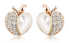 ERFA029 Trendy Charm Small Apple Stud Earrings