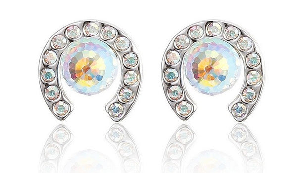 ERFA212 Fashion Charm Half Circle Stud Earrings