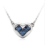 NLFA283 Charm Butterfly Heart Pendant Necklace