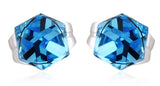 ERFA125 Fashion Charm Water Cube Stud Earrings