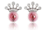 ERFA214 Classical Charm Crown  Stud Earrings