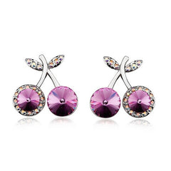 ERFA241 Fashion Charm Fancy Cherry Stud Earrings
