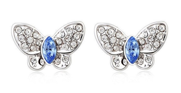 ERFA234 Classical Charm Butterfly Stud Earrings