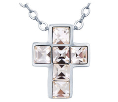 NLFA096 Fashion Snow Cross Pendant Necklace