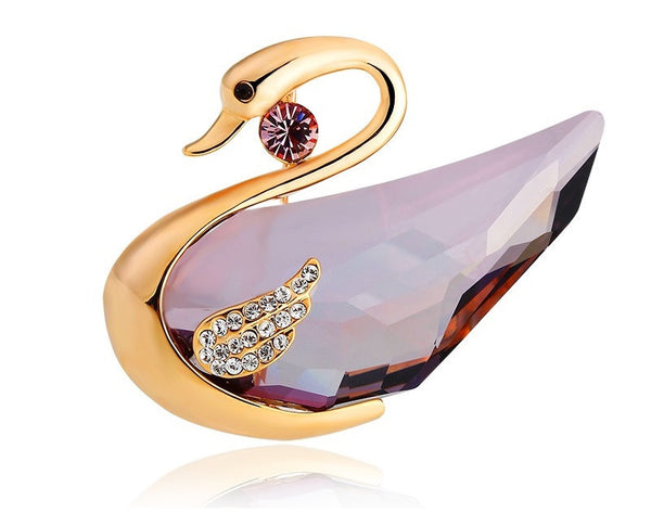 JRFBC014 Fashion Charm Swan Brooch