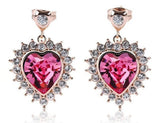 ERFA227 Fashion Charm Classical Heart Stud Earrings