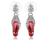 ERFA059 Fashion Fancy Crystal Shoes Stud Earrings