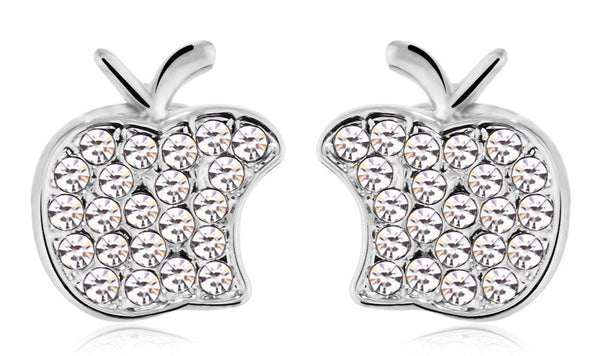 ERFA105 Fashion Charm Apple Stud Earrings