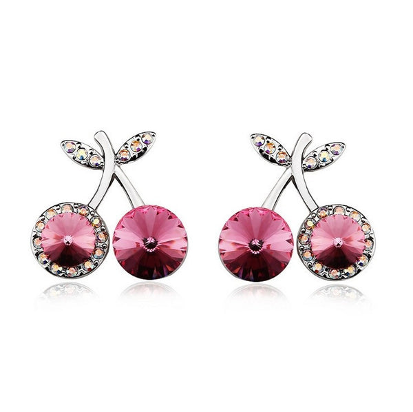 ERFA241 Fashion Charm Fancy Cherry Stud Earrings