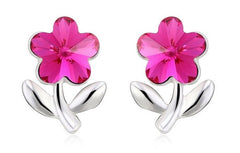 ERFA219 Trendy Classical Blossoming Flower Stud Earrings