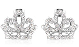 ERFA092 Vintage Charm Crown Stud Earrings