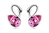 ERFA226 Fashion Charm Heavenly Swan Stud Earrings
