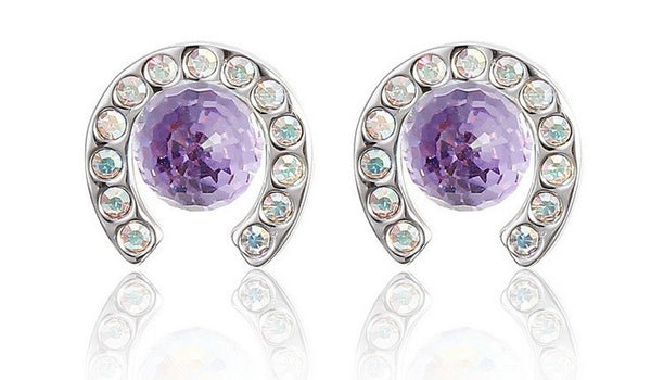 ERFA212 Fashion Charm Half Circle Stud Earrings