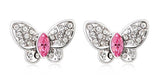 ERFA234 Classical Charm Butterfly Stud Earrings