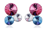 ERFA237 Fashion Charm Trio of Bubbles Stud Earrings