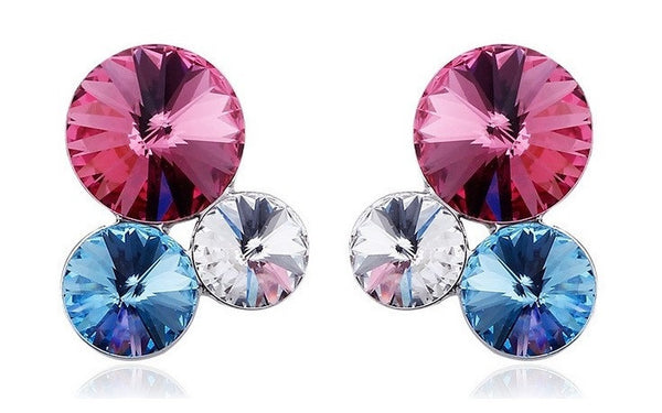 ERFA237 Fashion Charm Trio of Bubbles Stud Earrings