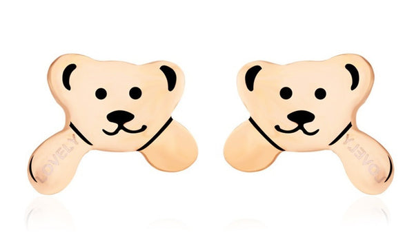 ERFA073 Fashion Charm Bear Stud Earrings