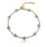 BLFA010 Fashion Charm Flower Circle Bracelet