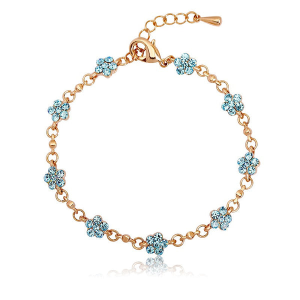 BLFA010 Fashion Charm Flower Circle Bracelet