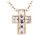 NLFA096 Fashion Snow Cross Pendant Necklace