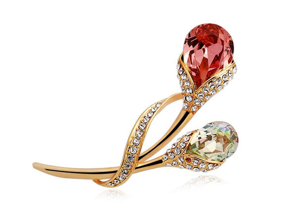 JRFBC005 Fashion Charm Branch of Flower Brooch