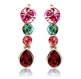 ERFA043 Fashion Charm Water Drops in Gourd Stud Earrings