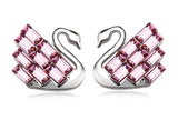 ERFA216 Trendy Charm Swan Stud Earrings