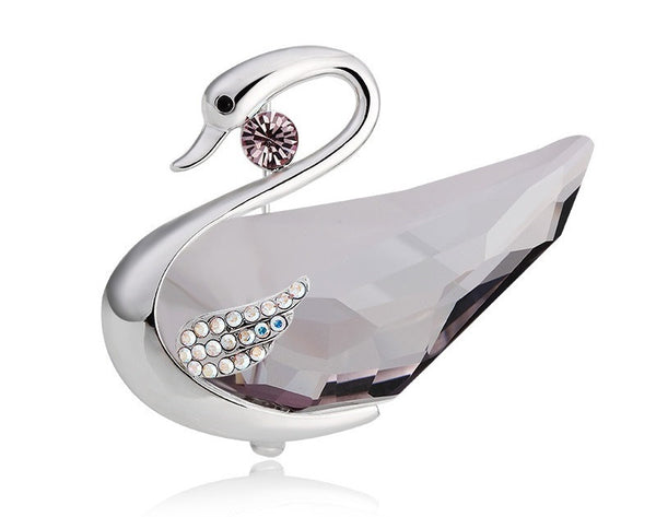 JRFBC014 Fashion Charm Swan Brooch