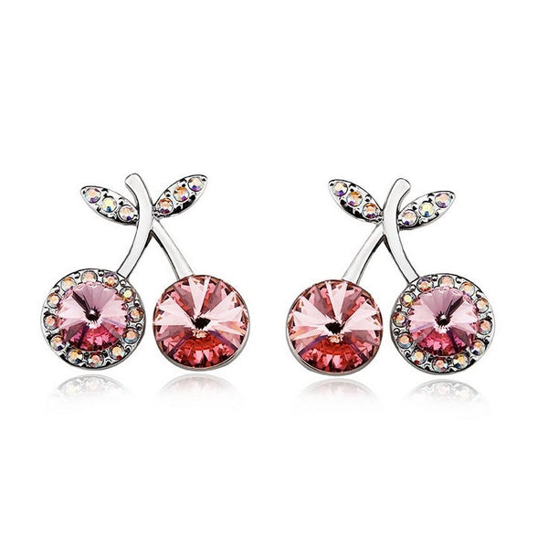 ERFA241 Fashion Charm Fancy Cherry Stud Earrings