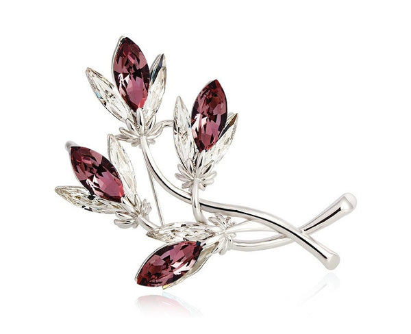 JRFBC010 Fashion Charm Big Branch Of Flower Brooch