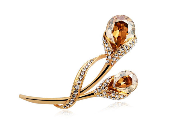 JRFBC005 Fashion Charm Branch of Flower Brooch