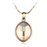 NLFA312 Trendy Water Drop Pendant Necklace