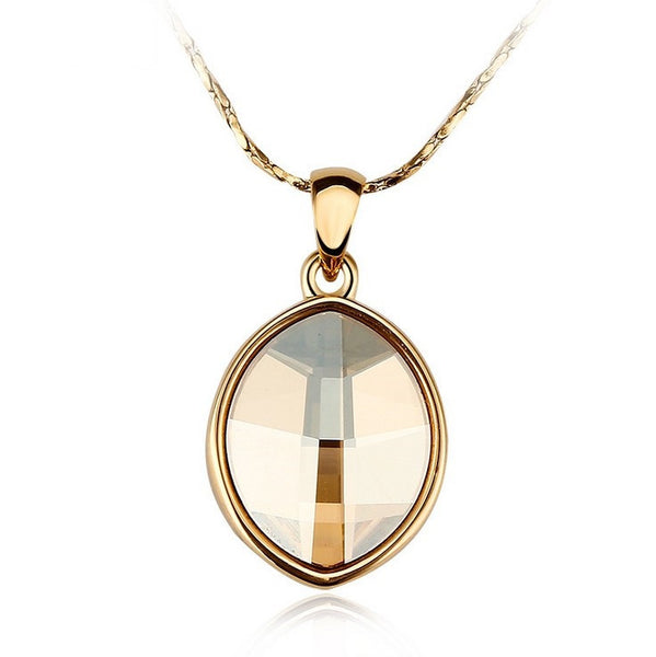 NLFA312 Trendy Water Drop Pendant Necklace