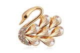 JRFBC004 Fashion Charm Swan Brooch