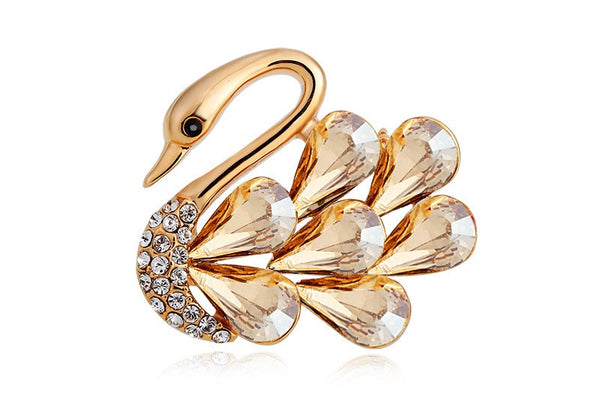 JRFBC004 Fashion Charm Swan Brooch
