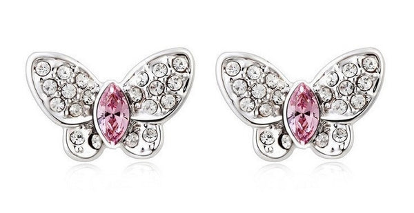 ERFA234 Classical Charm Butterfly Stud Earrings