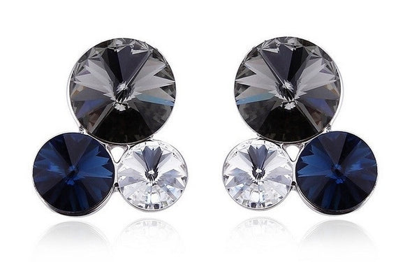 ERFA237 Fashion Charm Trio of Bubbles Stud Earrings