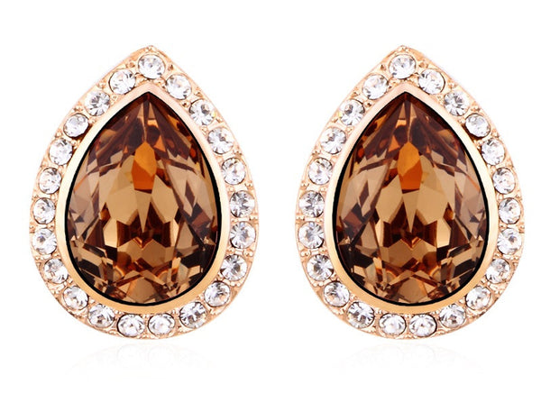 ERFA142 Trendy Charm Leaf Stud Earrings