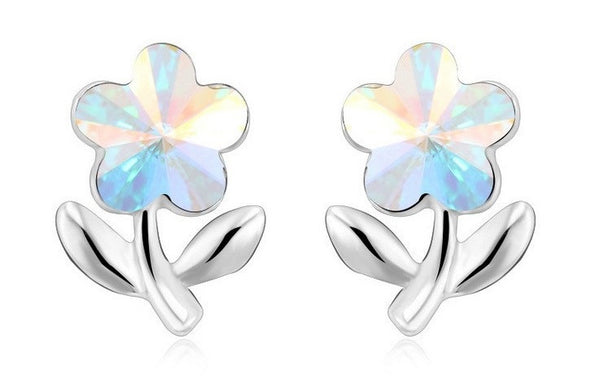 ERFA219 Trendy Classical Blossoming Flower Stud Earrings