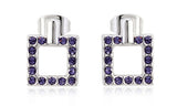 ERFA190 Fashion Charm Small Rectangle Stud Earrings