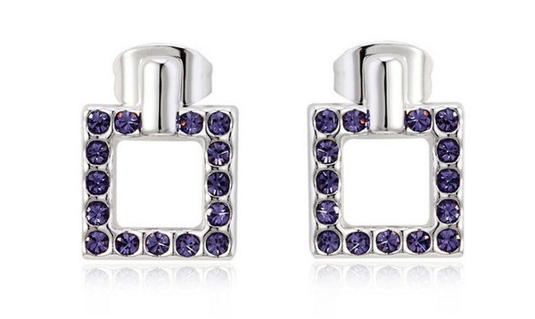ERFA190 Fashion Charm Small Rectangle Stud Earrings