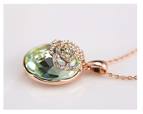 NLFA010 Charm Big Water Drop Pendant Necklace