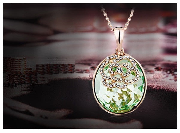 NLFA010 Charm Big Water Drop Pendant Necklace