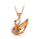 NLFA028 Charm Swan Pendant Necklace