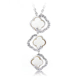 NLFA029 Charm Flower Link Pendant Necklace