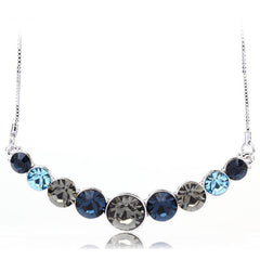 NLFA030 Charm Water Drop Link Pendant Necklace