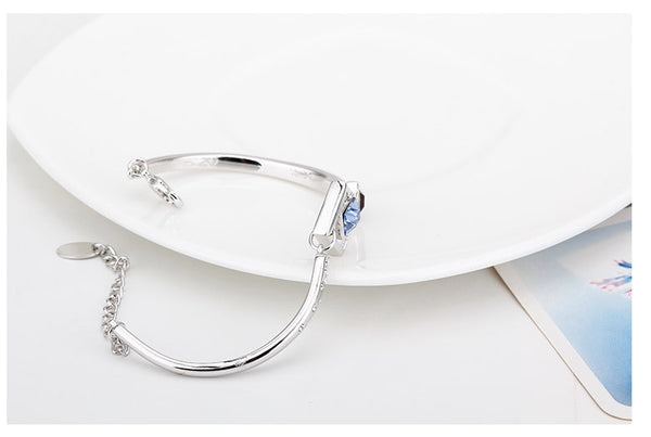 BLFA046 Fashion Charm Blue Bangle