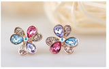 ERFA065 Fashion Charm Windmill Flower Stud Earrings