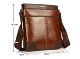 Fashion Dark Edges Brown Briefcase Messenger Bag
